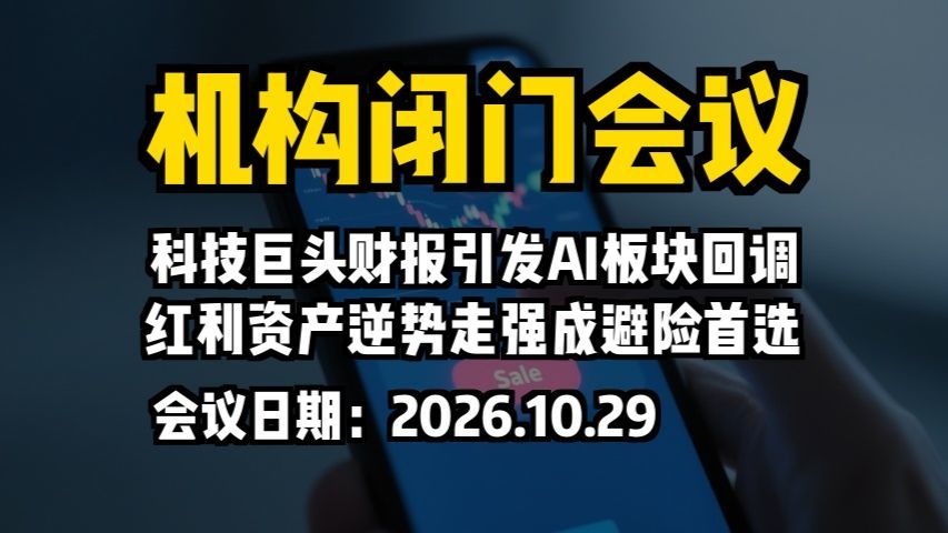 机构闭门会议：科技巨头财报引发AI板块回调，红利资产逆势走强成避险首选