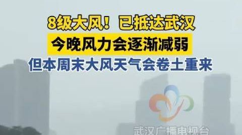 #气象专家回应武汉何时能入秋# 【8级大风！已抵达武汉，请关好门窗！