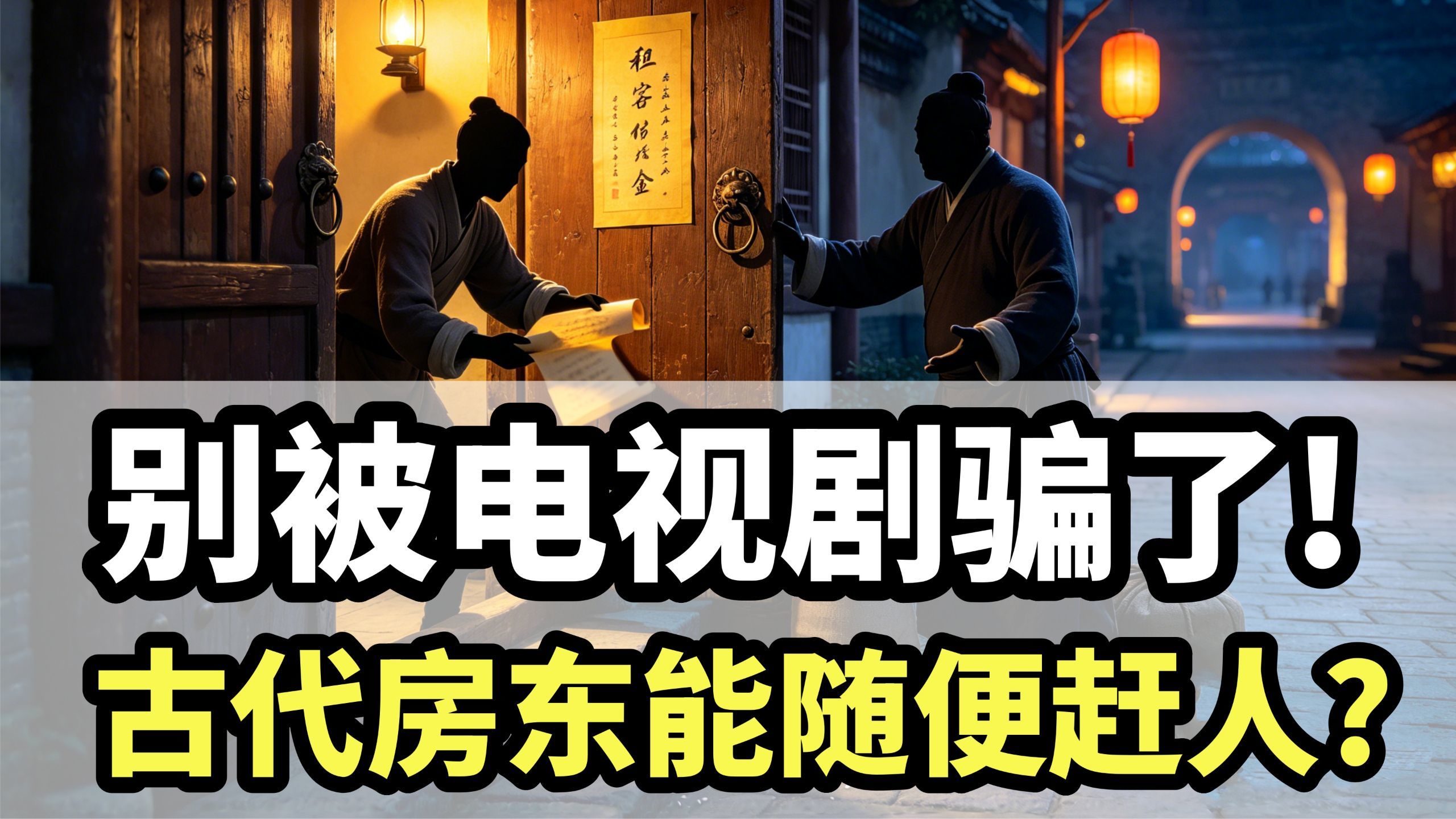古代房东能随便赶人？别被电视剧骗了