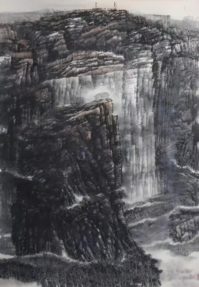 黄庆享，屹立千秋，180X125