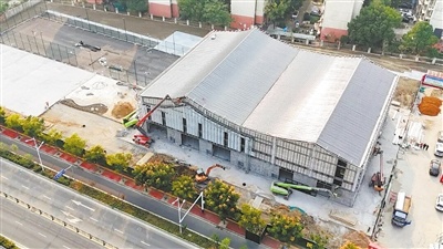 南昌市社区体育中心项目现场建设如火如荼