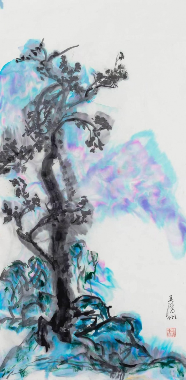灵根倚石 174cm×84cm 2024-2026
