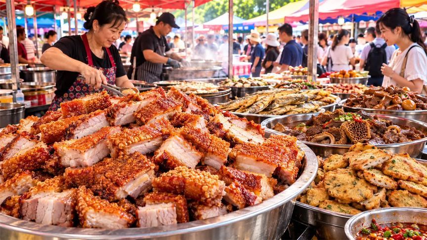 佛山早市赶集，美食聚集地