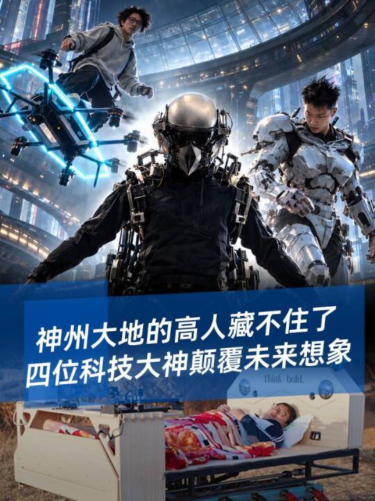 神州大地的高人藏不住了，四位科技大神颠覆未来想象