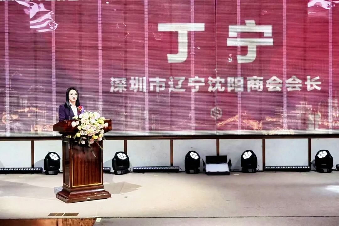 深圳市辽宁沈阳商会首任会长丁宁发表就职讲话