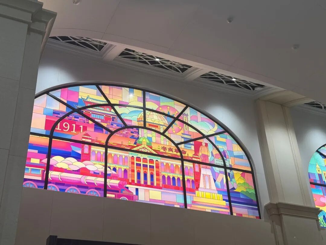 汉口站北广场的玫瑰窗设计
