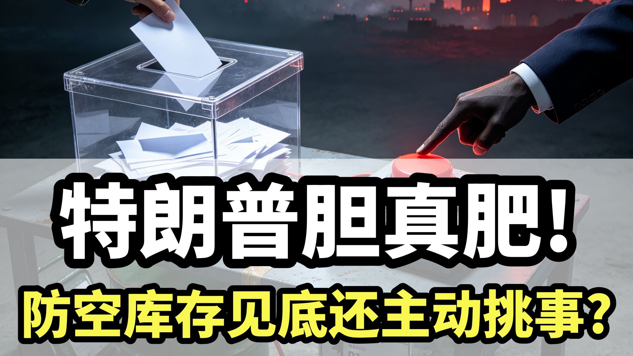 防空库存见底还主动挑事？特朗普胆真肥