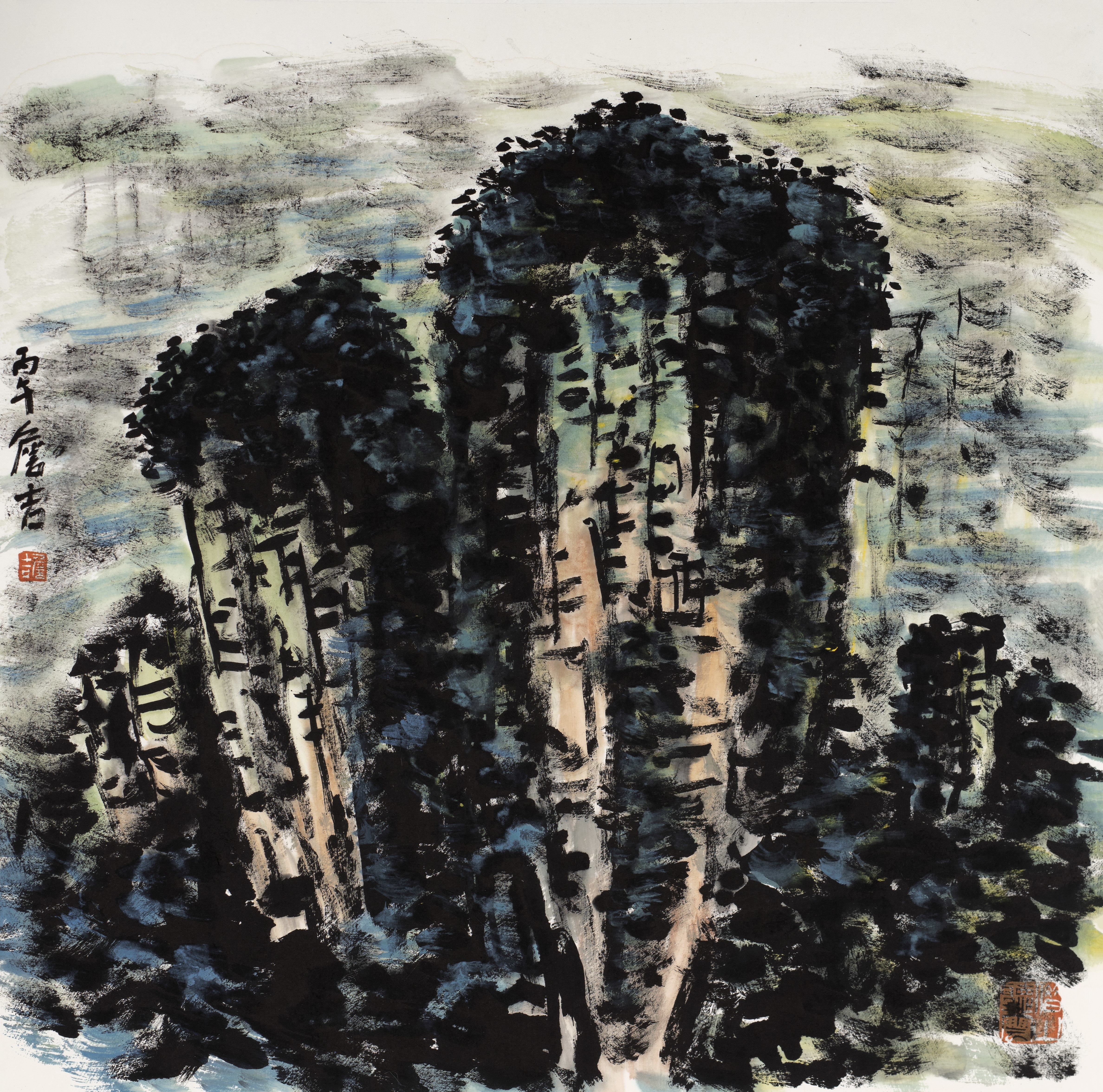 “写意山水间”詹吉山水画作品展长沙开幕 艺术回归自然引关注