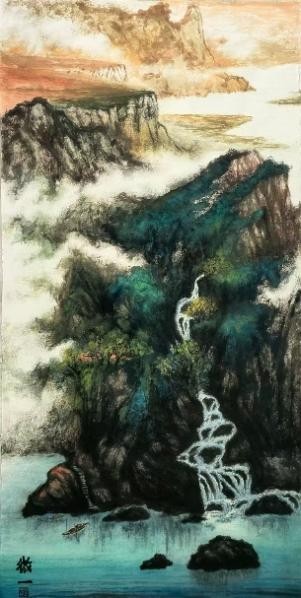 《多娇江山》139×68cm