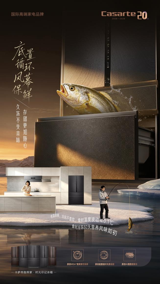 高端智慧厨居场景再升级!卡萨帝指挥家・时光印记冰箱新品上市