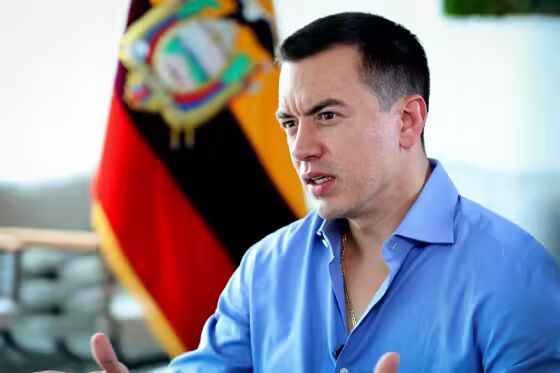 Image: Ecuador's President Daniel Noboa