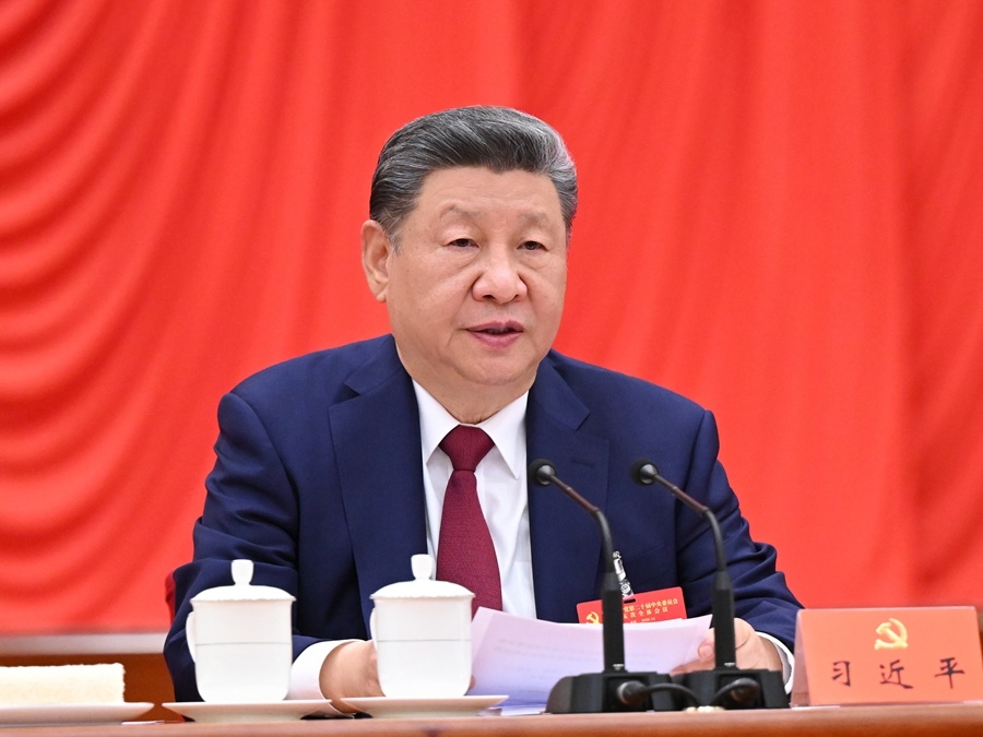中国共产党第二十届中央委员会第五次全体会议，于2026年10月26日至29日在北京举行。中央委员会总书记习近平作重要讲话。新华社记者 谢环驰 摄