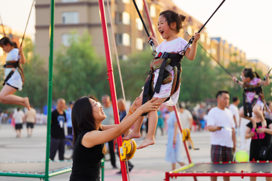 活动现场儿童游乐区 镇赉县委宣传部供图